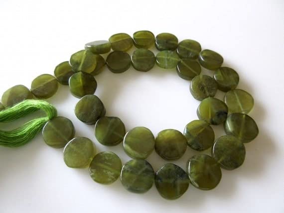 Grenat vessonite vert lkbeads perles pieces lisses 11mm en fil de 13 pouces qualite luxe