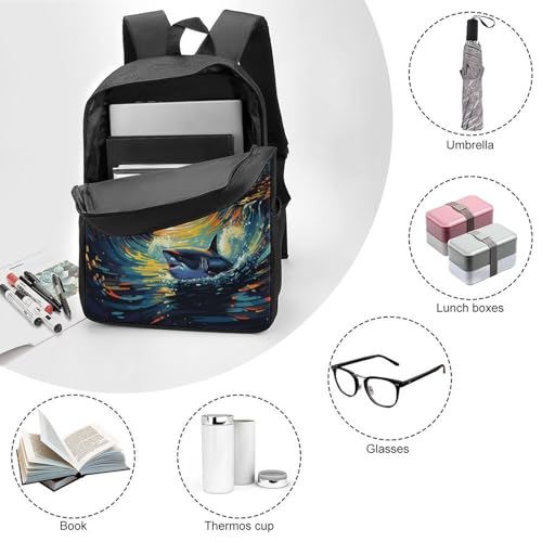 Sac d'école imprimé en 3D grand format 17 pouces robuste - 3