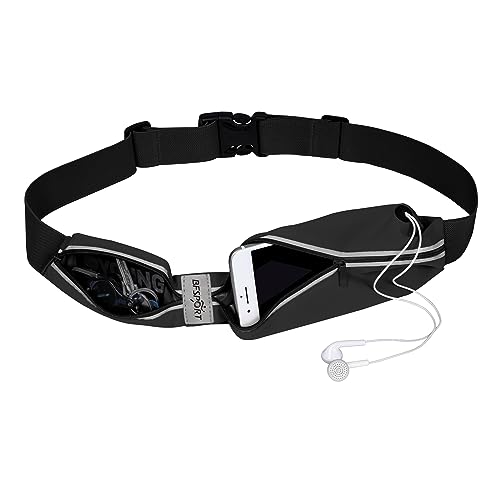 CNUAS Slim Running Belt for Women & Men Phone Holder for Running Fits ALL Phones Runners Fanny Pack Fishing Belt iPhone Running