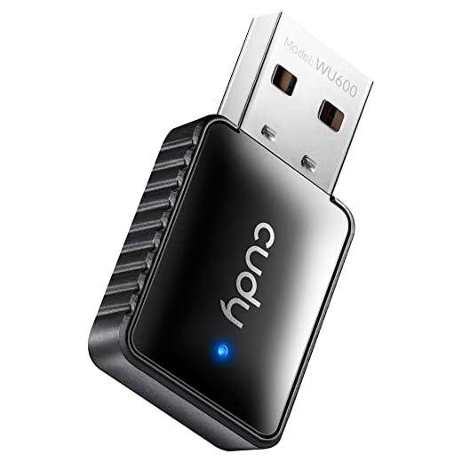 Cudy WU600 AC 600Mbps USB WiFi Adapter for PC, 5GHz / 2.4GHz WiFi Dongle, WiFi USB, USB Wireless Adapter for Desktop / Laptop - Mini Size, Auto Installation, Compatible with Windows XP/7/8/8.1/10
