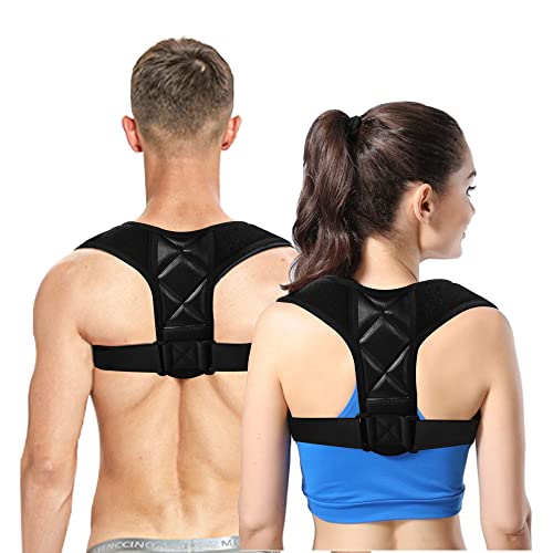 Rhorawill Rücken Geradehalter, Schultergurt Haltungskorrektur für Damen und Herre, Bequemer atmungsaktiver haltungskorrektur rücken haltungstrainer, Bequemer Rückentrainer für Büro und Sport Cover
