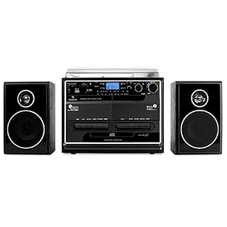 AUNA 388-BT – Chaîne stéréo, Tourne-Disque, Lecteur CD, Lecteur K7, Réception Radio, Entrées USB et SD, Fonction de… - Les Beatles, Paul McCartney, John Lennon, RIngo Starr, George Harrison AUNA 388-BT - Chaîne stéréo, Tourne-Disque, Lecteur CD, Lecteur K7, Réception Radio, Entrées USB et SD, Fonction de… – Image 2