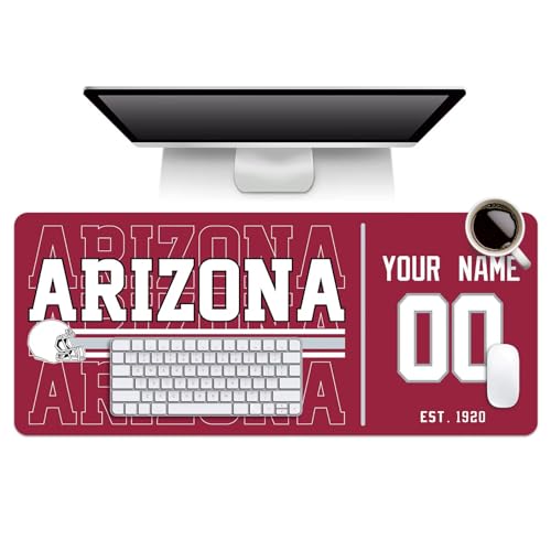 Image of ANTKING Arizona Mouse Pad Custom Name and Number Desk Pad for Men Women Youth Gifts