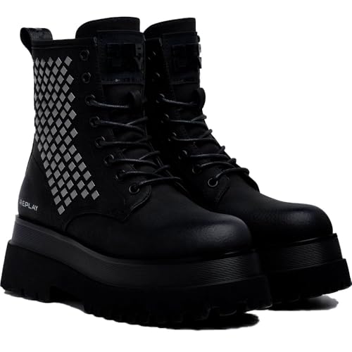 Replay Stivali alla moda da donna, GWL72, 003, nero, 35 EU, 003 nero, 35 EU