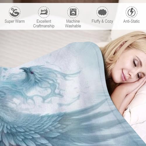 Couverture flannel phénix très doux et chaud pour chaise - 4