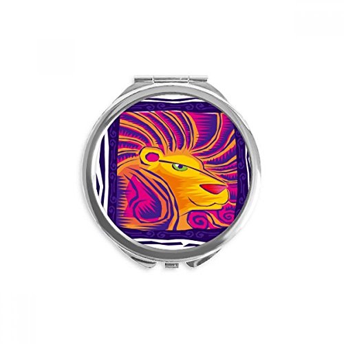 Miroir maquillage de poche Lion pour corriger son teint partout sans encombrement