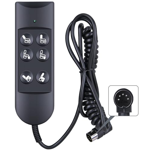 Télécommande 6 boutons Okin pour retrouver l'autonomie de votre fauteuil releveur au salon