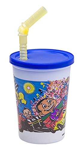 WNA Fun Cups 20 Count Race Theme Kids Cup Set, White