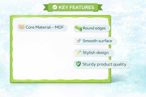 Image of YAJNAS Slate Double Sided Whiteboard and Green Chalkboard for Kids, Non-Toxic Learning Board, 16x12 Inches (40.5x30 cm), Assorted Frame Colors