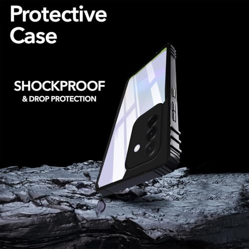 Image of Jkobi Back Cover Case for Samsung Galaxy A36 5G (Ultimate Shockproof Bumpers | Anti Yellow | Rugged Armor | Hybrid PC | Black)