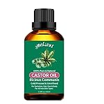 yethious Castor Oil Organic Cold Pressed Unrefined Growth for Eyelashes, Eyebrows, Hair. Skin Moisturizer & Hair Treatment Starter Kit