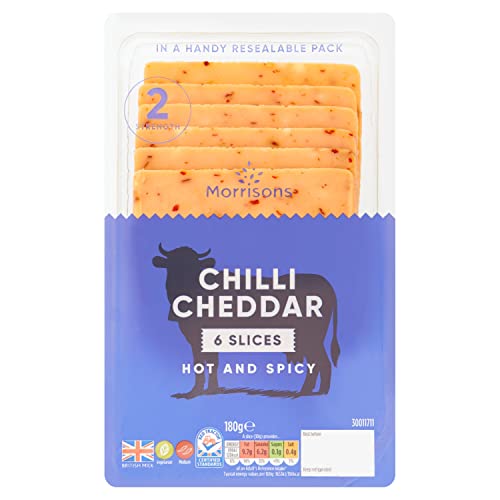 Morrisons Spicy Chilli Cheddar 6 Slices 180g