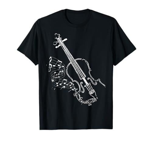 Beautiful Vintage Style Violin Design for Music Lovers T-Shirt
