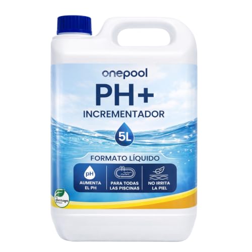 PLANTAWA Incrementador de pH para Piscinas 5 litros | Regulador de pH, Elevador pH+ para Piscinas y Spas, Aumenta el pH del Agua, El embalaje puede variar