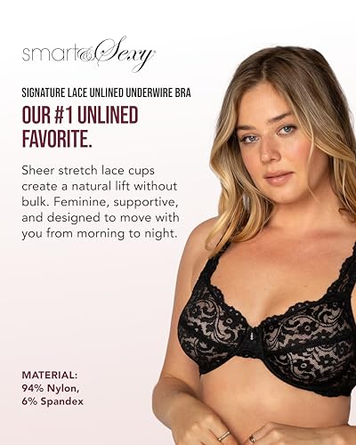 Image of Smart & Sexy Women's Signature Lace Unlined Underwire Bra