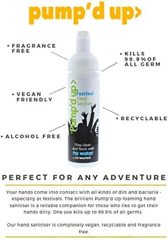 Pump'd Up Hand Sanitiser (70ml), White, 70 ml (Pack of 1) - Image 4
