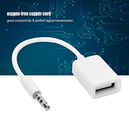 Cabo flexível de 3,5 mm para USB, conector de 3,5 mm para cabo fêmea USB, durável de boa qualidade d