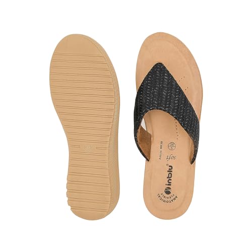 Image of inblu Stylish Fashion Slipper for Women | Comfortable | Lightweight | Anti Skid | Casual Office Footwear (LF01 BRNGMG)