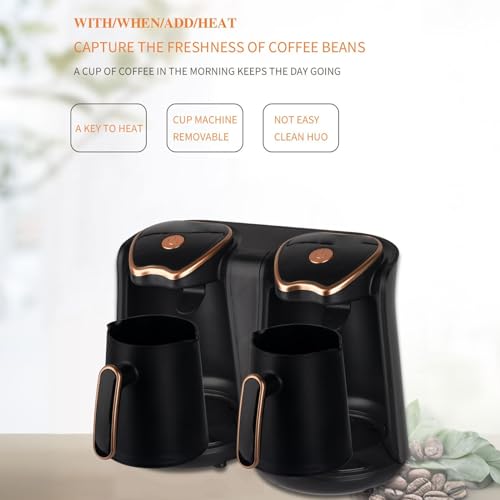 Cafetera Eléctrica Turca Diydeg 1200W 500ml Dual Pot miniatura 5
