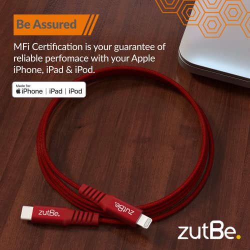 Cable Lightning zutBe compatible con ordenador portátil y transmisión de datos 3