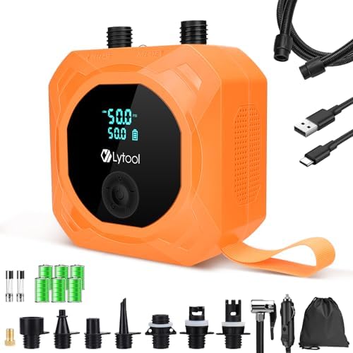 Lytool Electric-SUP-Pump 50PSI Paddle Board Pump 12000mAh Rechargeable ...