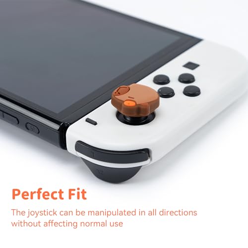 GeekShare 4PCS Capybara Thumb Grip Caps for Switch,Cute Silicone Joystick Caps,Soft Thumbstick Cover Compatible with Nintendo Switch/OLED/Switch Lite - Image 4