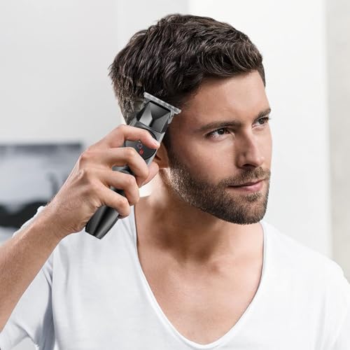 Tondeuse coiffeur silencieuse à écran LCD pour des coupes de cheveux précises