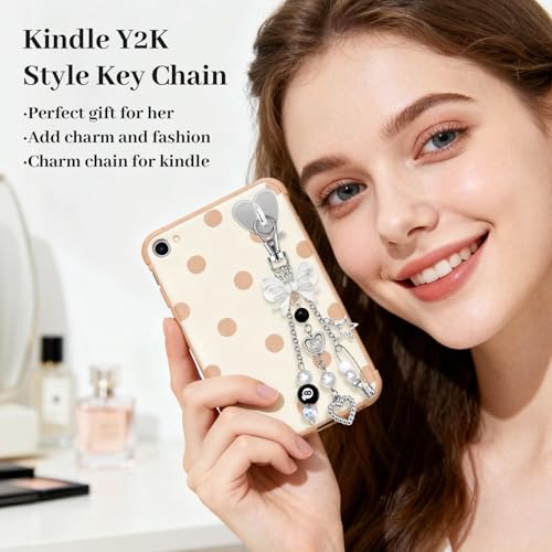 Image of Bag Charms for Handbag Cherry Strawberry Y2K Bow Keychain Cute Purse Charms Accessories for Women Tote Bag Fruit Charm