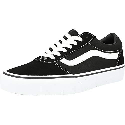 Vans Herren Ward Sneaker Ward Trainers, (SUEDE/CANVAS) BLACK/WHITE, 44.5 EU