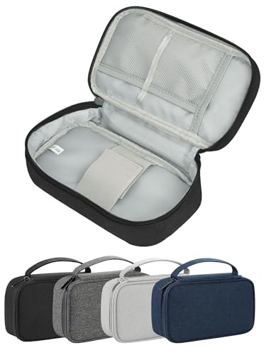 Arae Elektronik Organizer Tasche Kabel Tech Pouch - Robuste Elektronik Aufbewahrung mit Feuchtigkeitsschutz, Leichtgewicht für Reise und täglichen Gebrauch, Einzelne Schicht - M Schwarz