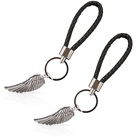 Keyring with Guardian Angel Wings - Gift for Couples and Couples - Women and Men - Boyfriend Girlfriend Friend Birthday - Handmade - with Wings Cover