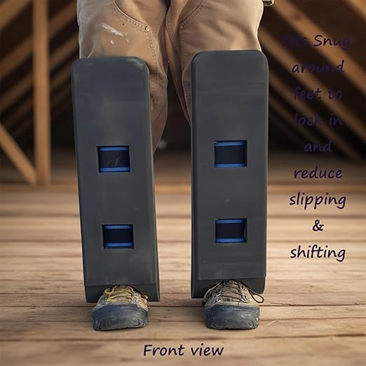 Rodilleras autoportantes para trepar en áticos, almohadillas de soporte ajustables para la navegación entre vigas, rodilleras ligeras de trabajo con correas envolventes.,1Pcs