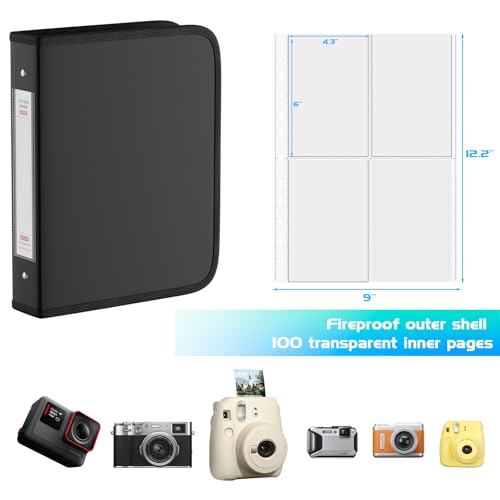 Tamfile 06.07.155 Large 4X6 Inch 400 Pocket Album, Fireproof Photo Binder thumb #7