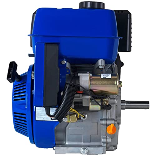DuroMax XP18HPE 440cc Recoil/Electric Start Gas Powered 50 State Approved, Multi-Use Engine, XP18HPE, Blue - Thumbnail 4