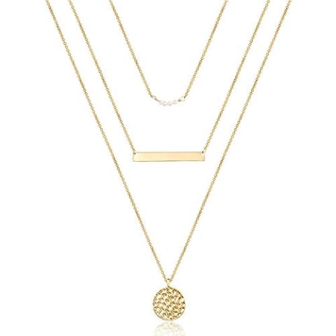 Dainty Layered Choker Necklace for Women Cover