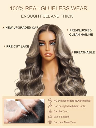 Image of Sunber Natural Loose Wave 13x4 Lace Frontal Human Hair Wigs 26inch