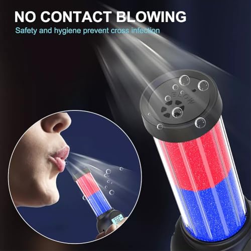 Image of Baton Portable Breathalyzer-Professional Alcohol Tester with Smart Sensor Tech,Red-Blue Warning Lights,No-Contact Blowing,Fast Type-C Rechargeable,Flashlight for Police,Security& Road Safety