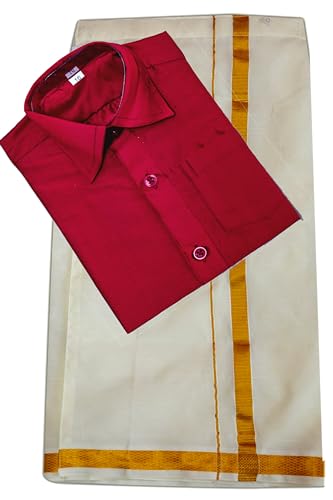 Image of Boys Traditional 12 Colours lining Dhotis & Shirts