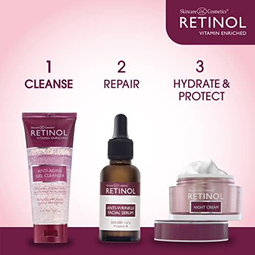 Retinol LIVAURA Retinol Anti-Aging Gel Cleanser – Gently Cleans Impurities From Pores & Exfoliates for Soft, Smooth Skin – Antioxidant-Rich Micro-Beads w/ Vitamin A & E Maximize Renewing Benefits Of Retinol 4 Ounce