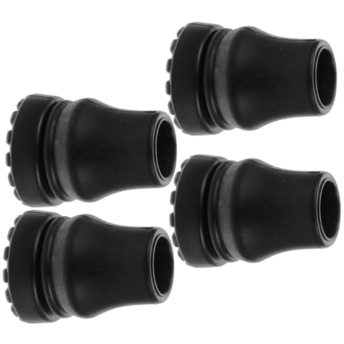 FRCOLOR 滑り止めマット 交換用 ウォーキングスティック先端 滑り止めチップ 耐摩耗性 トレッキングポール用 高齢者に 4個セット