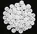 GANSSIA 11/32'' (9mm) Tiny size Sewing Flatback Resin Buttons Color White Pack of 500 Pcs