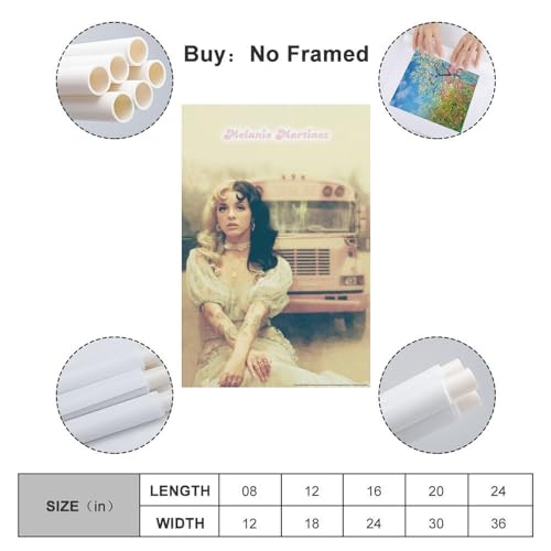 CHNT Melanie Martinez Poster muurkunst canvas schilderij woonkamer slaapkamer huisdecoratie kantoor muurposter sportschool kunst schilderij 20 x 30 cm - Afbeelding 3