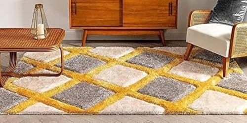 Image of Royal Look Edition Large 60 X 96 Inch Carpets for Home | Premium Shaggy Fur Rug Runner | Anti-Skid Bedroom Carpet |Premium Living Area Office Sofa Room (5X8 feet)