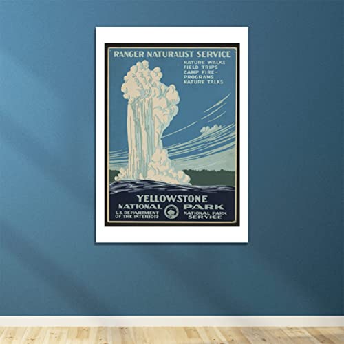 Poster Yellowstone encadré grand format mat d'archivage élégant - 4