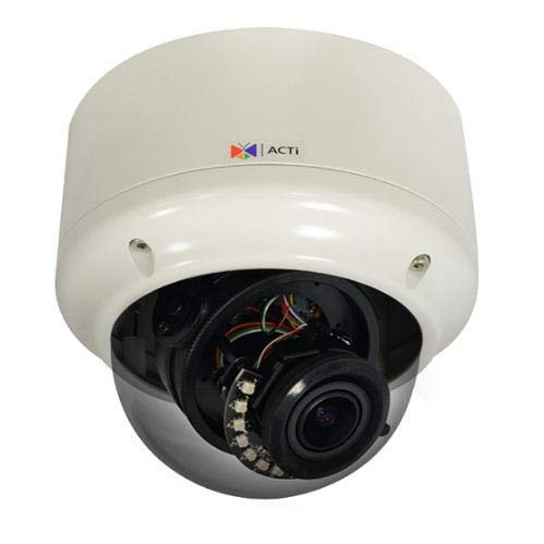 ACTiCorporation A83 2MP IR WDR ELLS PoE Outdoor Dome with 2.8 to 12mm Varifocal Lens, 4.3X Zoom, RJ45 Connection