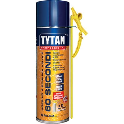 12PZ SCHIUMA POLIURETANICA UNIVERSALE 60 SECONDI TYTAN MANUALE ML 300