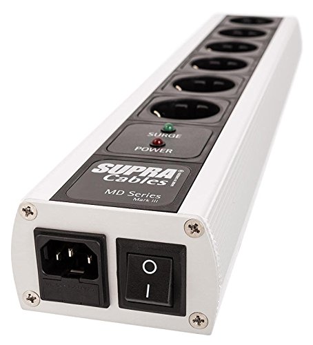 Supra Cables Netzleiste 6-Fach Mit Schalter Und Überspannungsschutz Md - 06 Eu/Sp Mk 3 Ü - Schutz/Switch