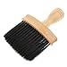 Produktbild Groß Friseur Nackenpinsel Friseurbedarf Nackenwedel mit Holz Griff
