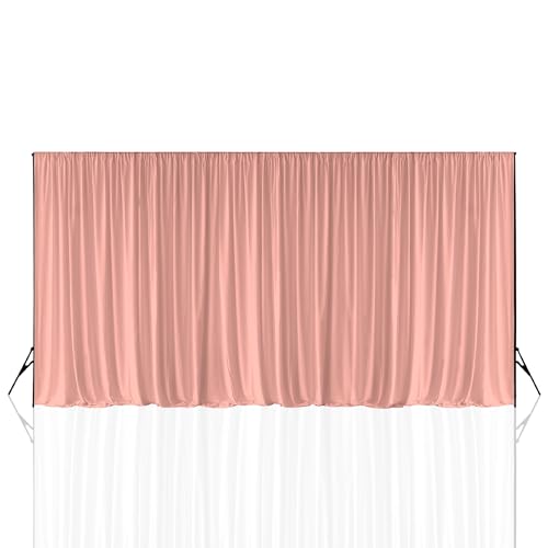 Rideau de fond en élasthanne or rose drapé extensible infroissable pour scène de fête