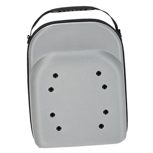 PRETYZOOM Hat Organizer Travel Case Compact Baseball Cap Storage Box with Zipper Closure Lightweight Design for Safe Travel for Mens Hats Gray Color present